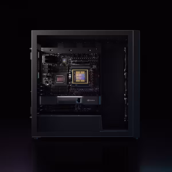 корпус Nvidia DGX Station черный внутренняя часть