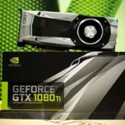 Видеокарта Nvidia GeForce GTX 1080 Ti на столе