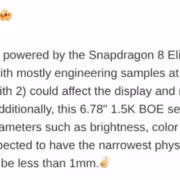Сообщение о тестировании Snapdragon 8 Elite Gen6 Pro