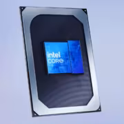 компьютерный процессор с логотипом intel core