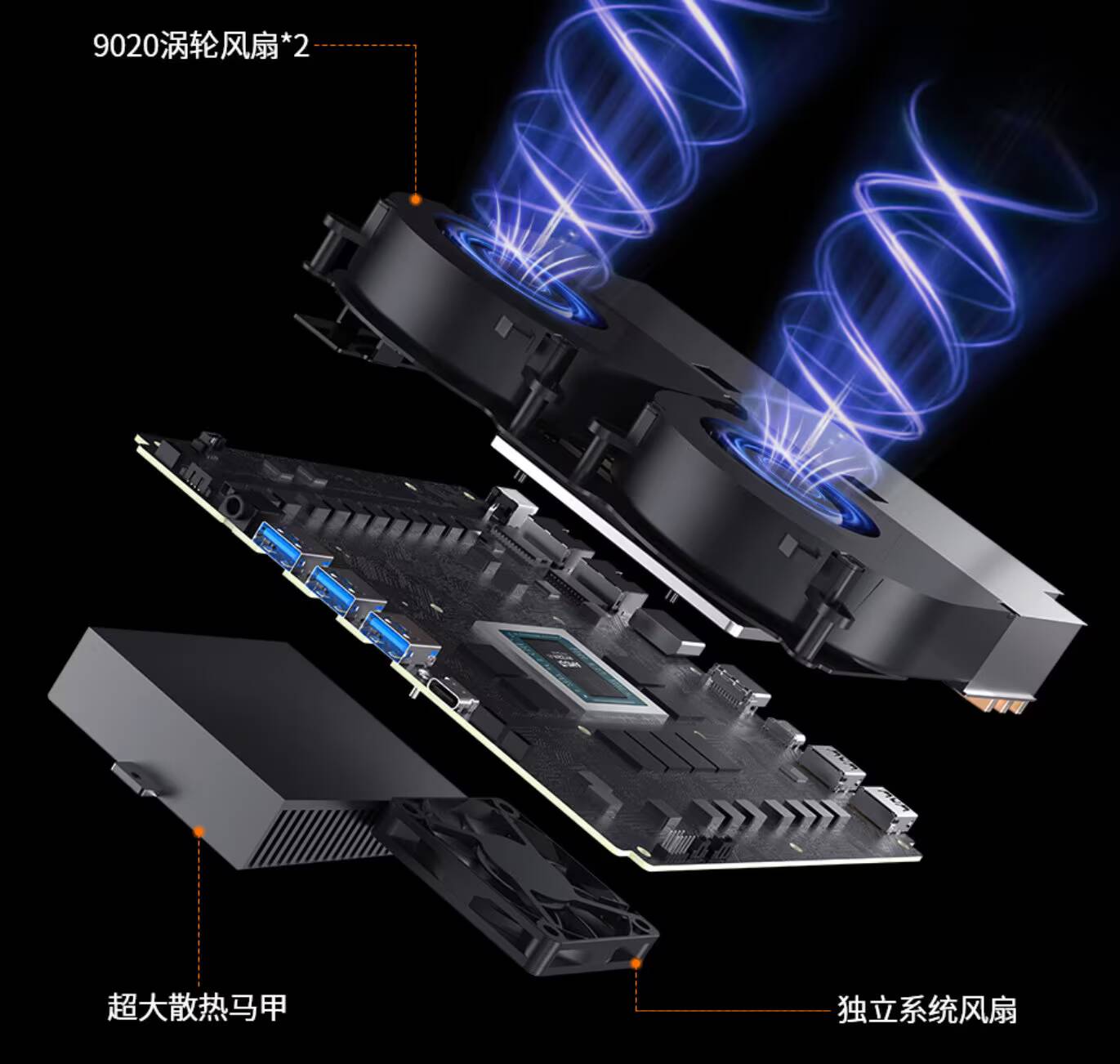 Внутренние компоненты мини-ПК Peladn Y02 с Ryzen AI Max+ 395 и 128 ГБ