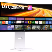 Монитор LG UltraGear 34GX90SB-W крупный черный с изогнутым экраном