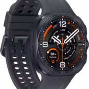 Часы Samsung Galaxy Watch Ultra 2 с черным безелем и резиновым ремешком
