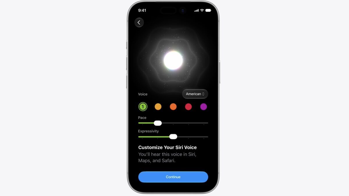 Настройка голоса Siri на iPhone WWDC 2026