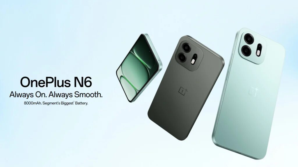 Смартфон OnePlus N6 5G вышел в Индии с батареей 8000 мА·ч