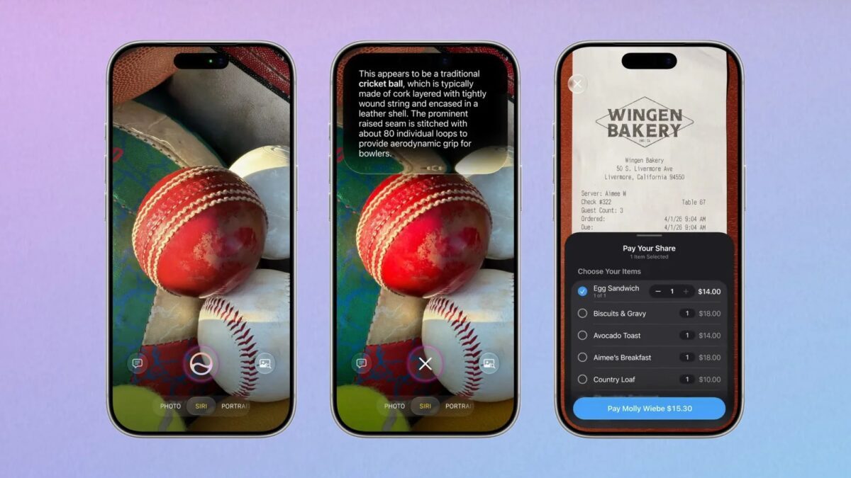 Экран iPhone с фотографией бадминтона и спортивной обувью версия iOS 27