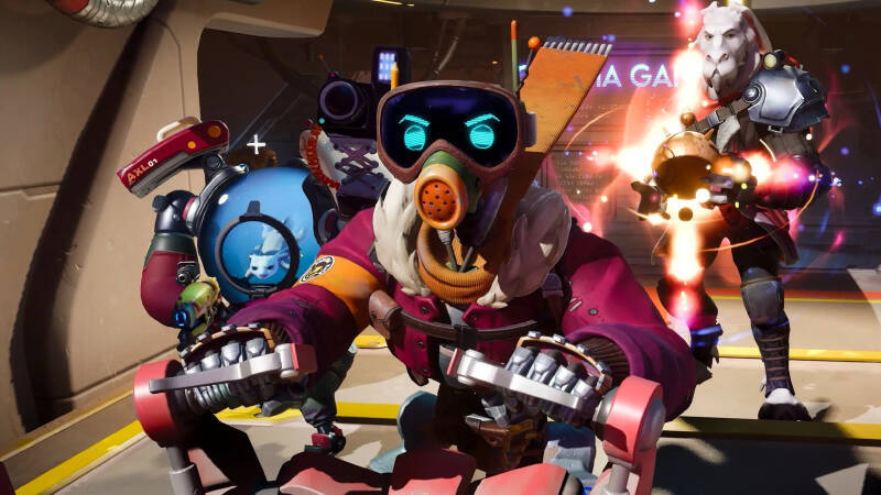 Персонажи из игры Overwatch в боевом положении