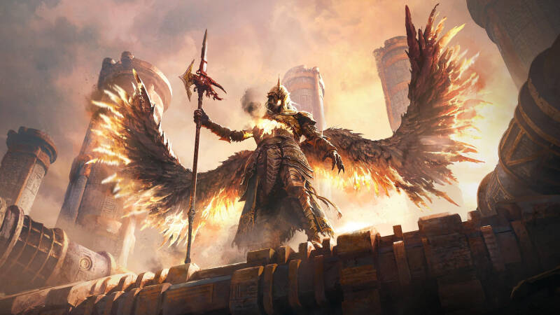 Краб в Path of Exile 2 с оружием и крыльями