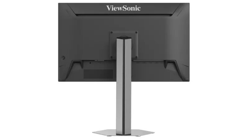 Задняя часть монитора ViewSonic VX24G26J-4K на металлической стойке