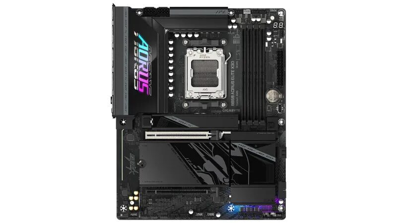 Материнская плата GigaByte B850 Aorus Elite X3D с разъёмами