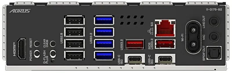 Разъёмы и разъёмы платы Gigabyte B850 Aorus Elite X3D