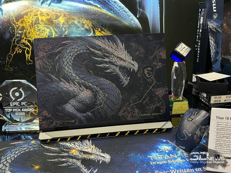 Ноутбук MSI Titan 18 HX выйдет в России с RTX 5090