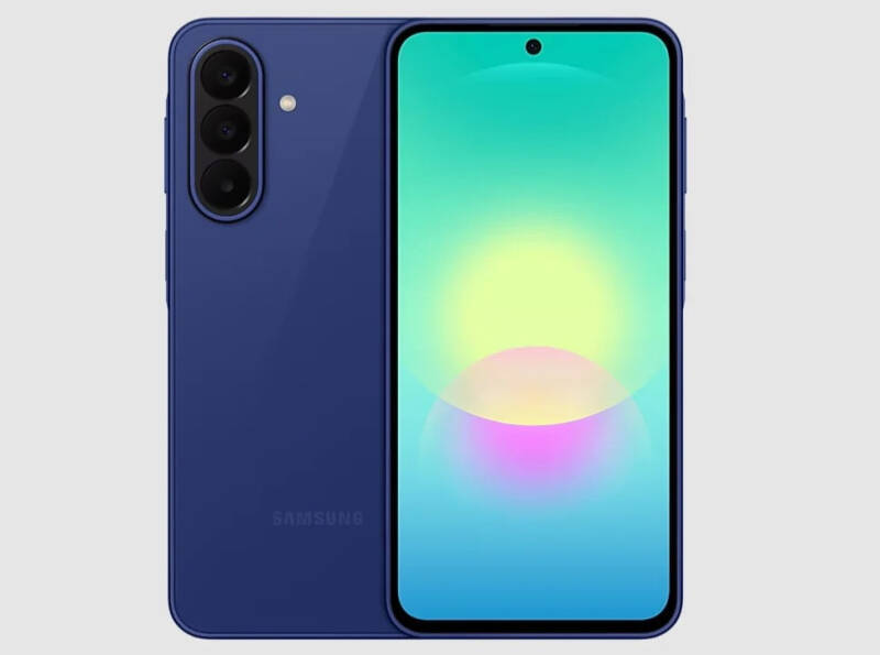 Синий смартфон Samsung Galaxy A27 5G с тремя камерами задней панели