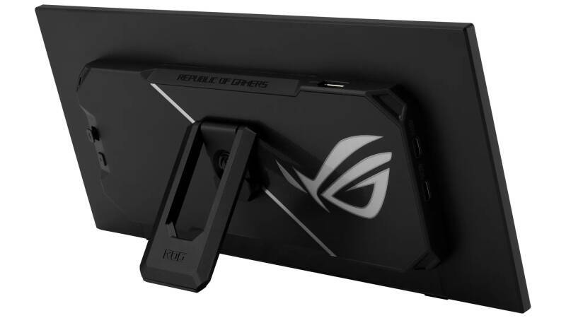 задняя часть дисплея ASUS ROG Strix XG129C с подставкой
