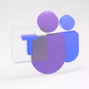 Логотип Microsoft Teams синий и фиолетовый участки