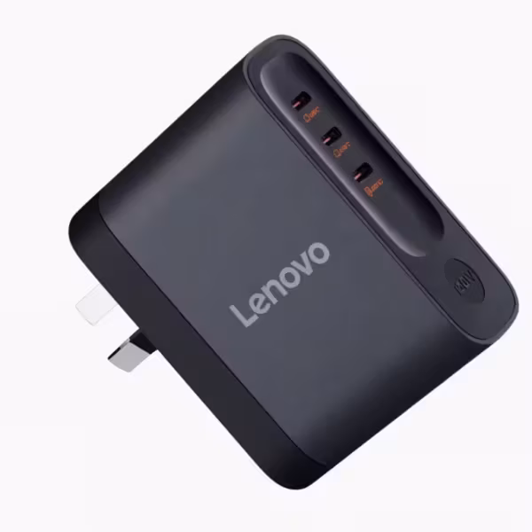 Зарядка Lenovo с тремя портами USB-C и LED-индикаторами