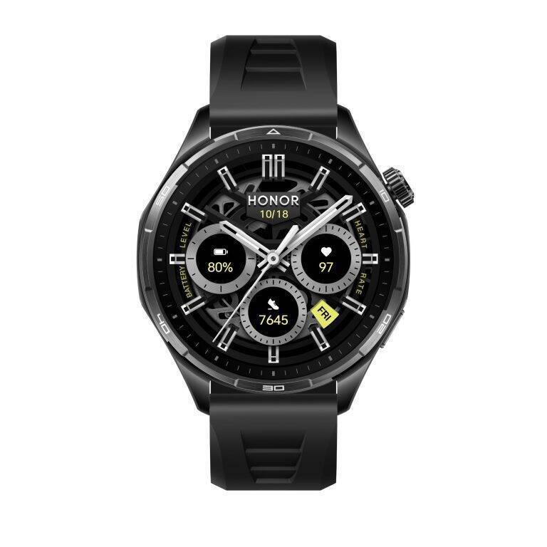 Смарт-часы HONOR Watch 6 с круглым дисплеем и черным корпусом