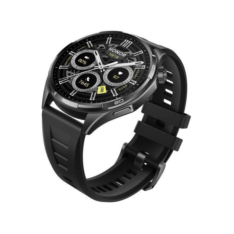 Умные часы HONOR Watch 6 с черным циферблатом и ремешком