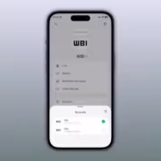Экран WhatsApp на iPhone с выбором аккаунтов WhatsApp