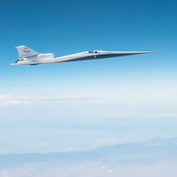 Самолет NASA X-59 достиг скорости 1487 км/ч на 17 км