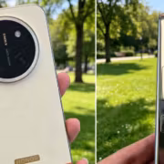 Задняя панель смартфона Honor X80 Pro Max с круглой камерой