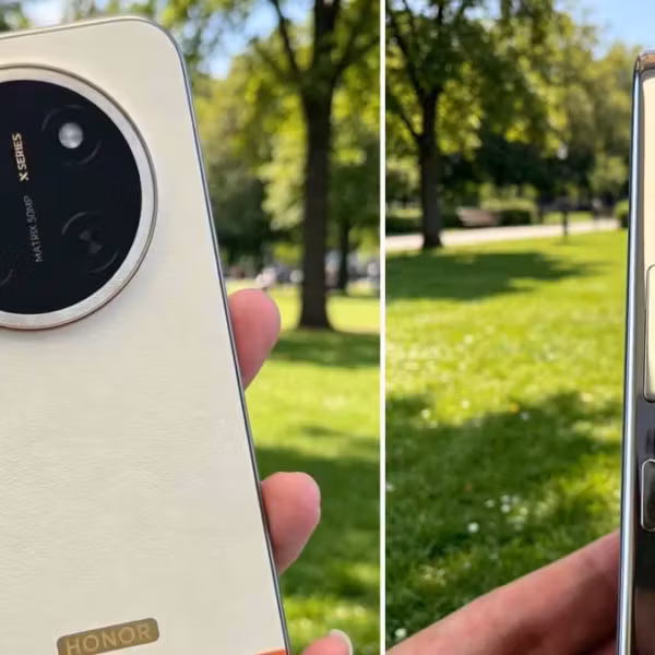 Задняя панель смартфона Honor X80 Pro Max с круглой камерой
