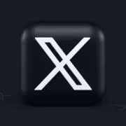 Значок X приложения X Money в черном цвете