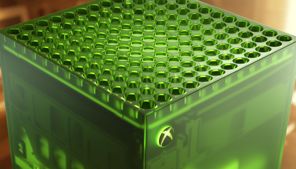Корпус консоли Xbox Series X с вентиляционной решёткой