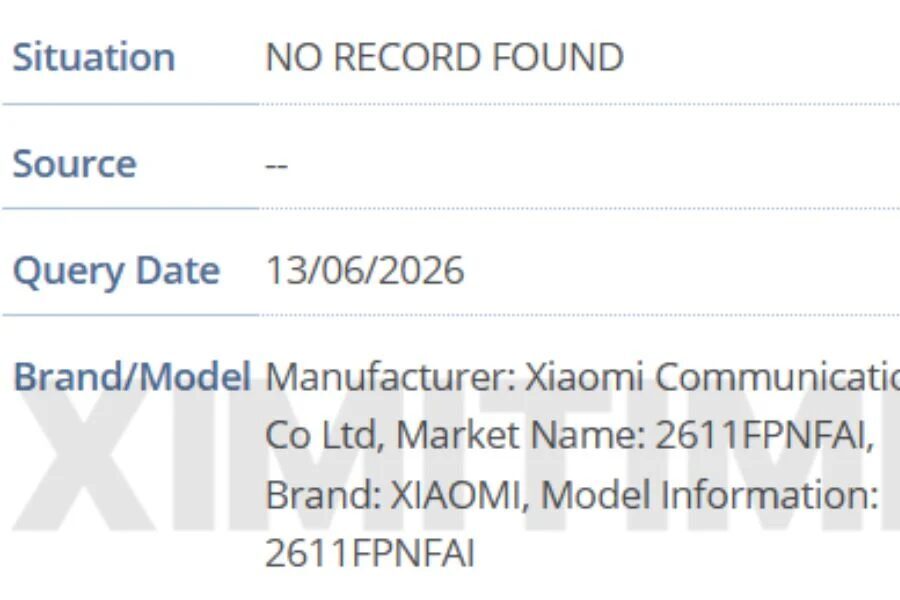 Информация о Xiaomi 18, данные из базы IMEI