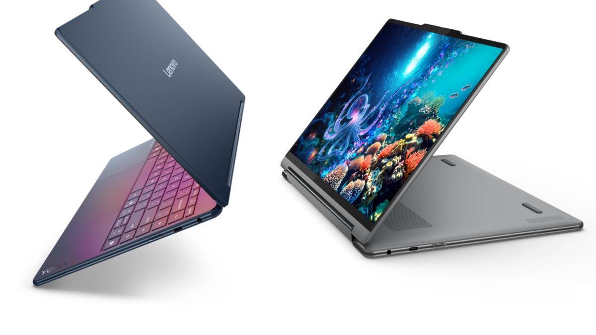 Два ноутбука Lenovo Yoga с откидными экранами