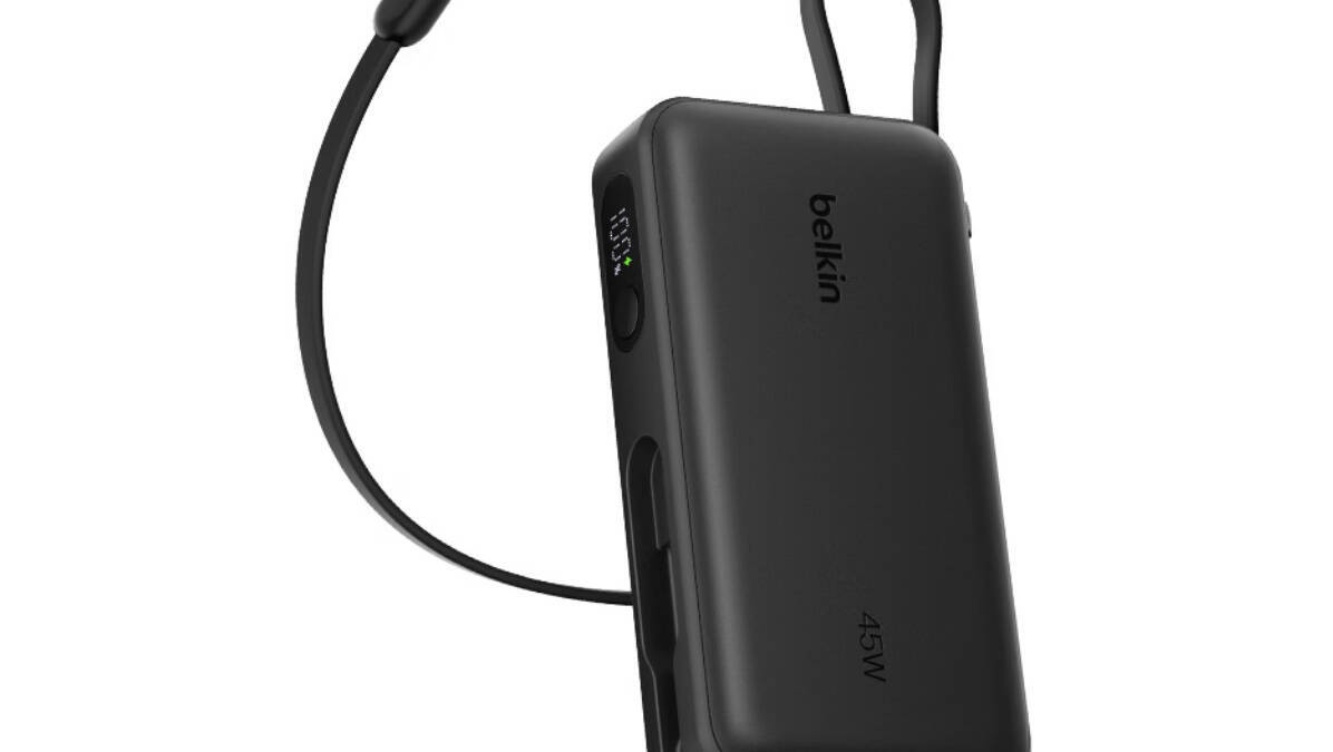 10 000 мАч и 45 Вт за 35 долларов: Belkin выпустила мобильный аккумулятор с кабелем USB-C 1 10 000 мАч и 45 Вт за 35 долларов: Belkin выпустила мобильный аккумулятор с кабелем USB-C