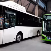 Автобус ЛиАЗ Citymax 12 и КАвЗ-4270 на выставке