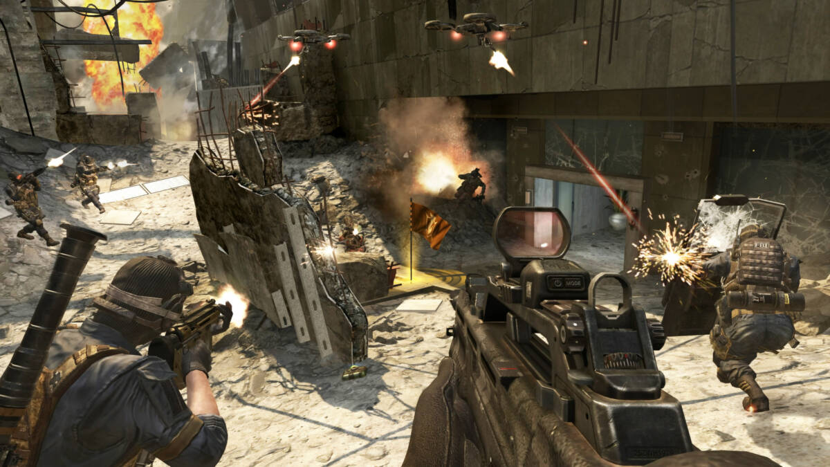 Мультиплеер Call of Duty: Black Ops на PlayStation — полный провал 5 Шутеры Call of Duty: Black Ops сцена боя с оружием