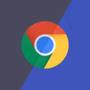 Логотип Google Chrome на фоне разделённого экрана о Manifest V2