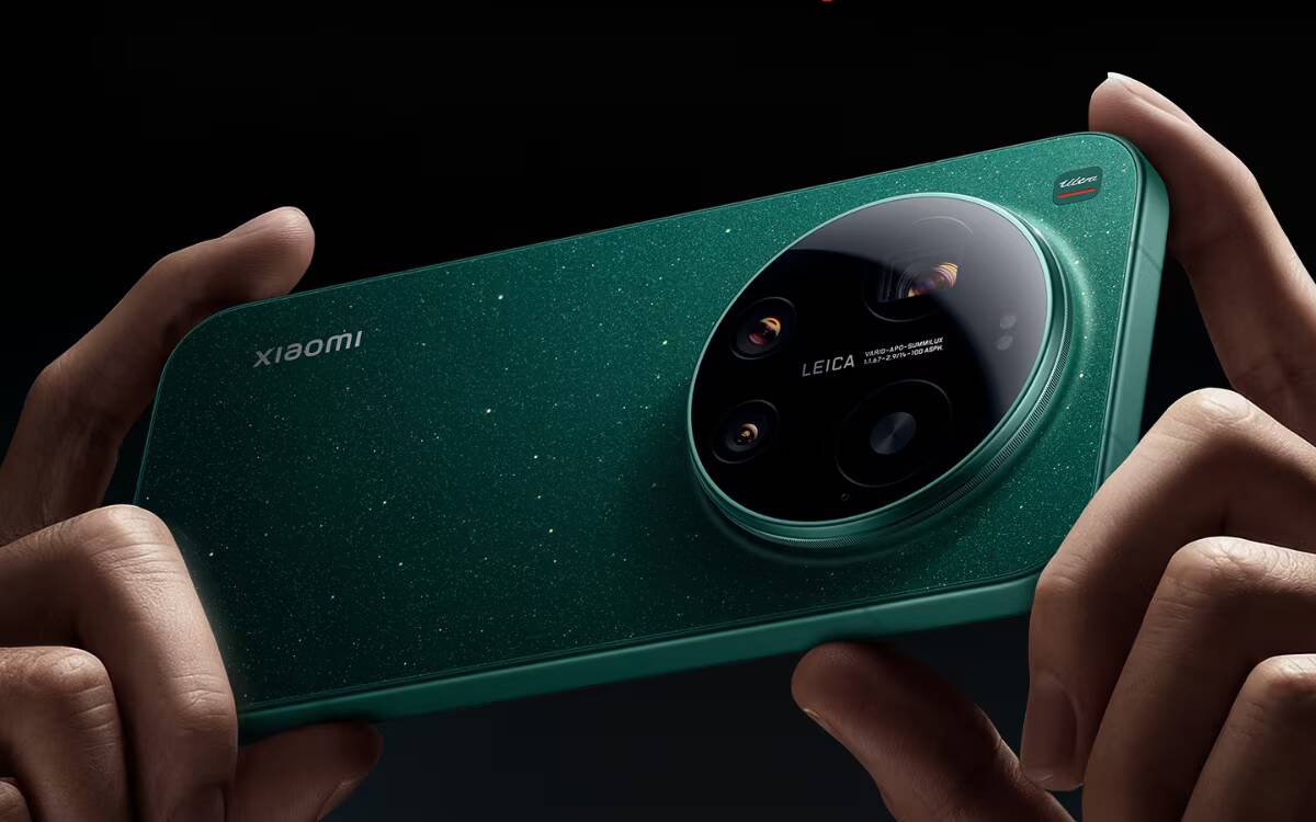 Зелёный смартфон Xiaomi 13 Ultra с крупной камерой