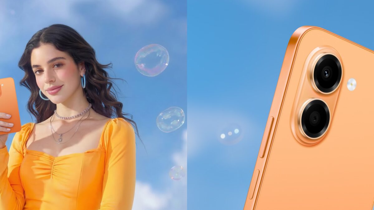 7000 мА·ч и 45 Вт: в России стартовали продажи Honor X7e 2 Женщина держит смартфон Honor X7e с задней стороны