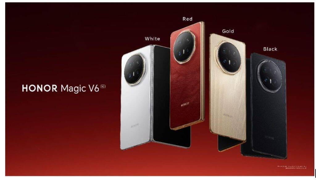 Складной смартфон HONOR Magic V6 получил батарею 6660 мА·ч 5 Цвета смартфонов HONOR Magic V6 сзади