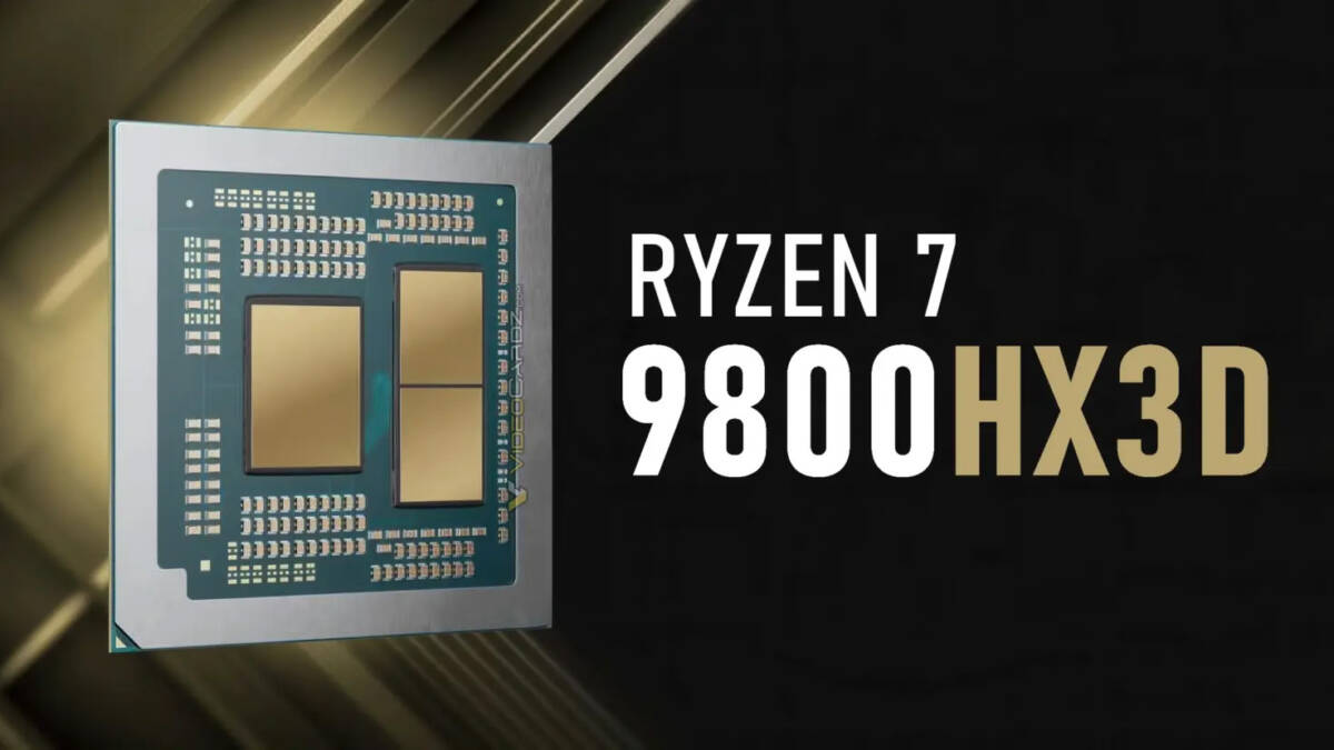 AMD готовит Ryzen 7 9800HX3D с 96 МБ кэша для игровых ноутбуков