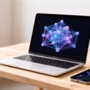 Ноутбук и смартфон с моделями ИИ по статье
