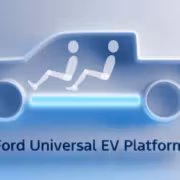Apple Maps станет штатной навигацией в новых электромобилях Ford 6 Иллюстрация Ford Universal EV Platform схема автомобиля и человечков