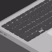 Клавиатура ноутбука Mac с выделенной клавишей VA MacBook