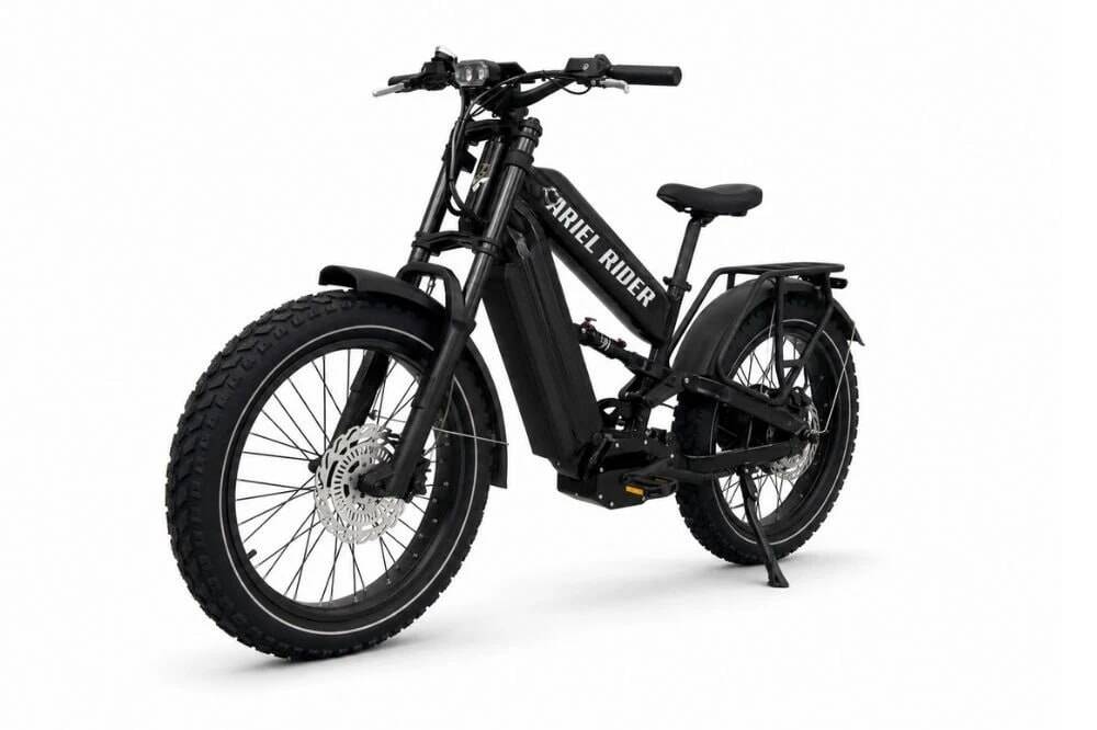 Черный электровелосипед Ariel Rider MUDD 72V с толстой шиной
