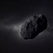 Астероид 1998 SH2 выдал пылевой хвост после 27 лет в роли камня 3 Астероид 1998 SH2 в космосе с пылевым хвостом