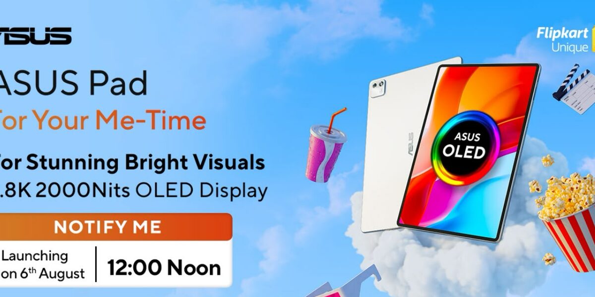 Asus Pad вернётся в Индию с 2,8K OLED-экраном и чипом Dimensity 8300 1 Asus Pad вернётся в Индию с 2,8K OLED-экраном и чипом Dimensity 8300
