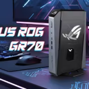 Игровой мини-ПК Asus ROG GR70 уместил Ryzen 9 9955HX3D и RTX 5070 в 3 литра 2 Кейс ASUS ROG GR70 с подсветкой и логотипом светящимся ноутбук и клавиатура