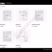 Баннер с изображением OnePlus телефон и Oppo логотип