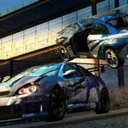 Две машины скоростная гонка Burnout Criterion
