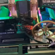 Двигатель Стирлинга от тепла AMD Threadripper Гигабайт