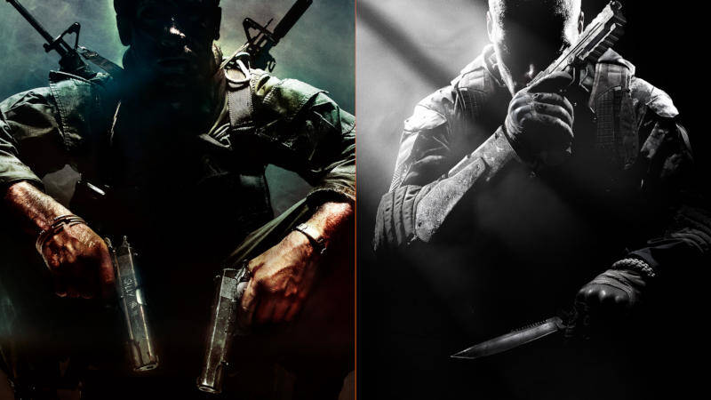Два вооружённых человека с пистолетами и ножами Call of Duty