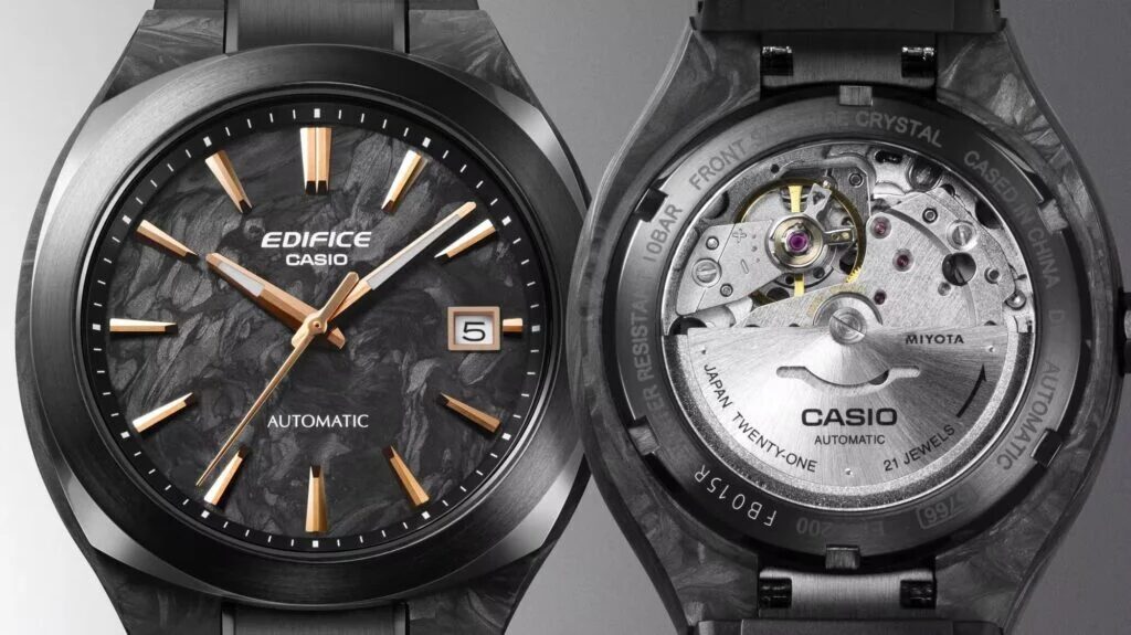 Casio выпустила часы Edifice EFK-200 с автоматическим механизмом 1 Casio выпустила часы Edifice EFK-200 с автоматическим механизмом